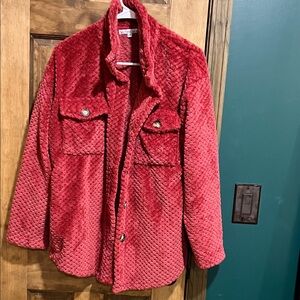 Michelle Mae Red Button Down Shirt